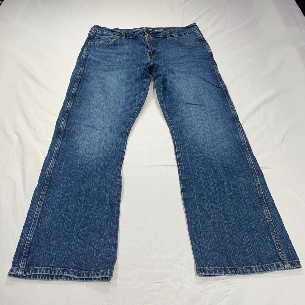 Wrangler Retro Relaxed Bootcut Jeans Mens 36x32 Blue Denim 10WFJ20JH